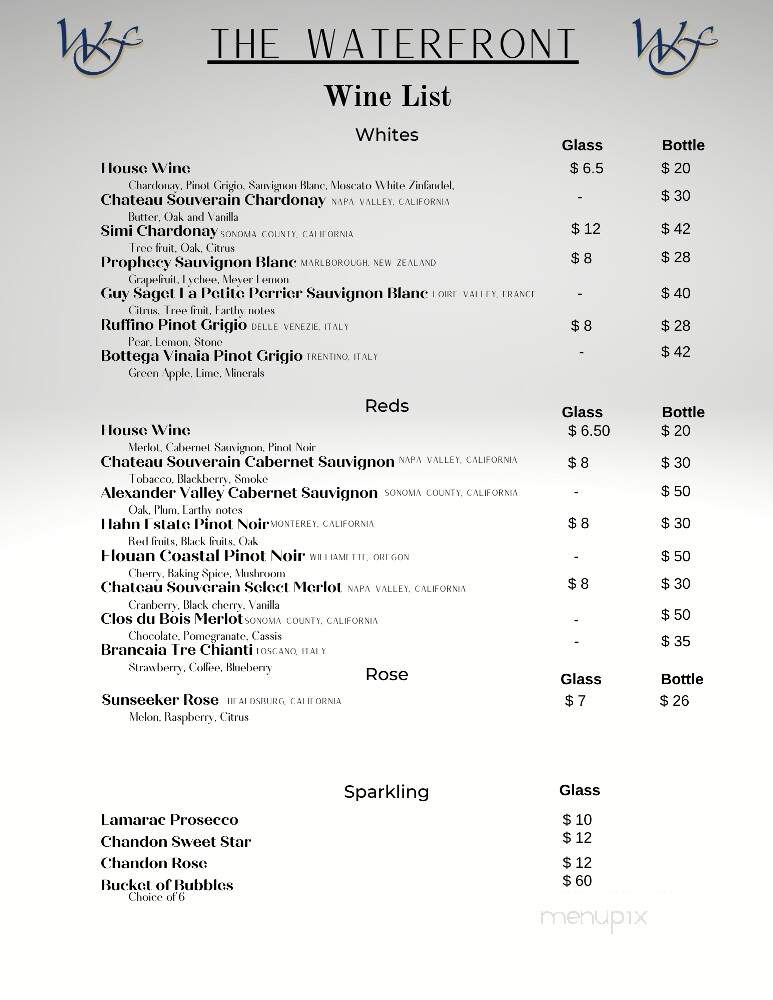 The Waterfront - Forked River, NJ menu_pic