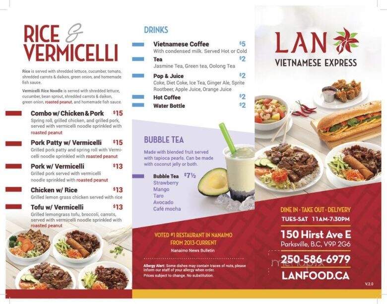 Lan Vietnamese Express - Parksville, BC