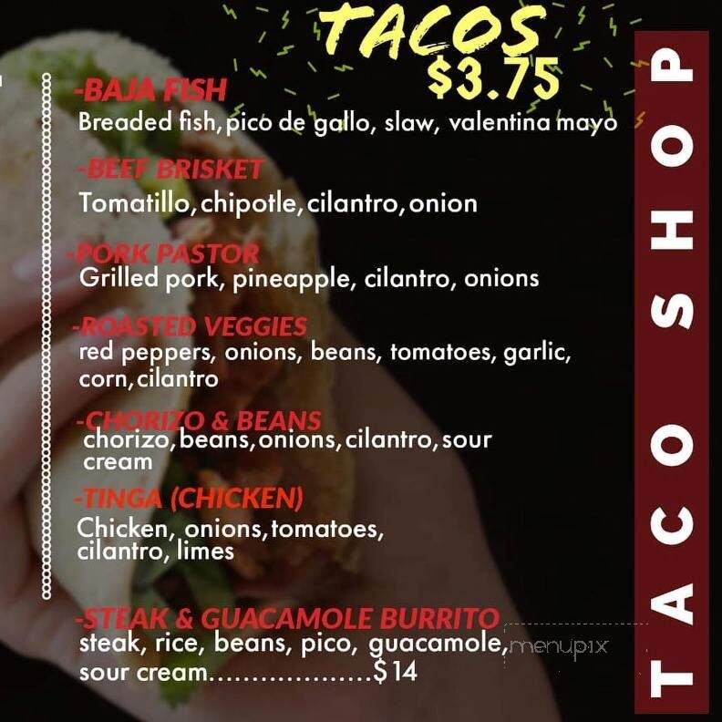 Mikey's Taco Shop - Calgary, AB menu_pic