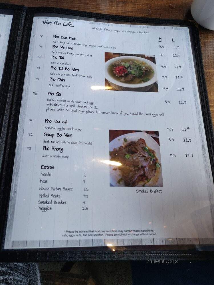 Nam 2 - Markham, ON menu_pic