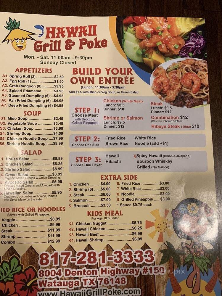 Hawaii Grill and Poke - Watauga, TX