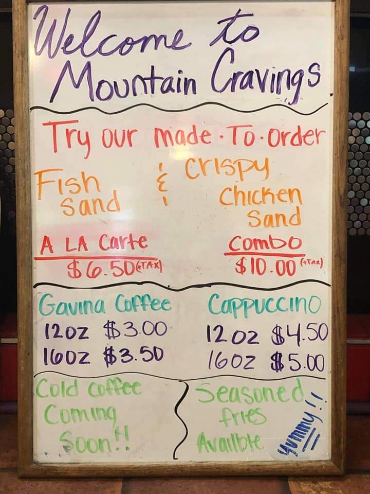 Mountain Cravings - Crestline, CA menu_pic
