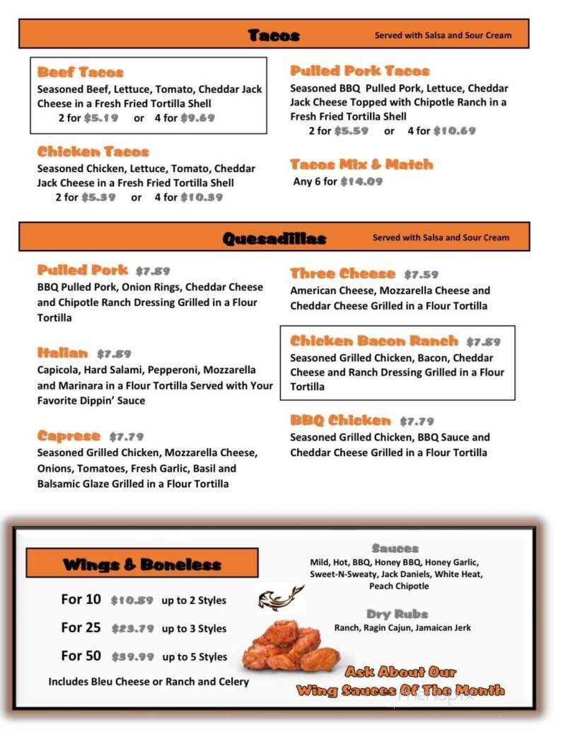 Hammerhead Lounge - Northampton, PA menu_pic