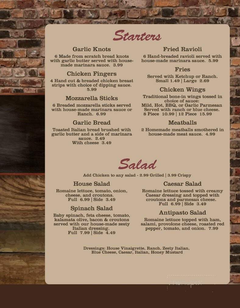Vaccaro's Pizza & Pasta - Mansfield, MO menu_pic