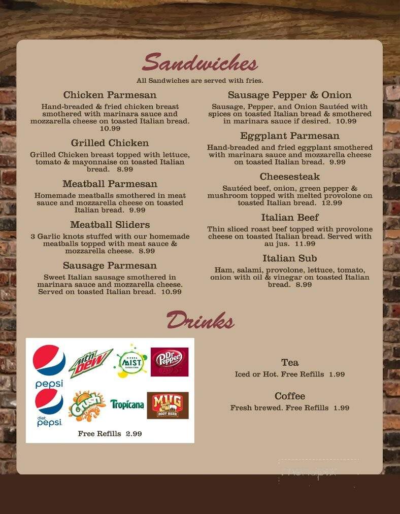 Vaccaro's Pizza & Pasta - Mansfield, MO menu_pic