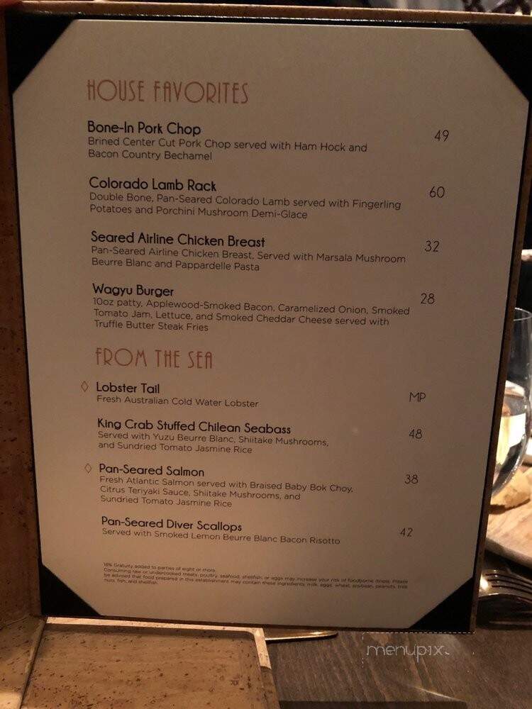 1832 Steakhouse - Durant, OK menu_pic