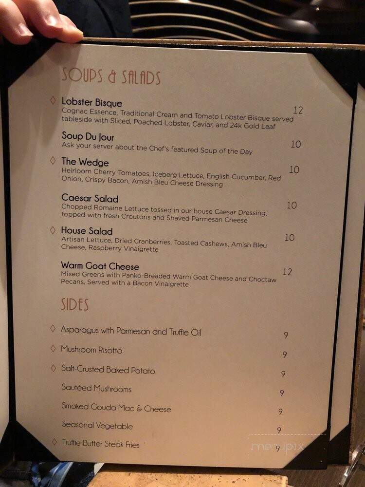 1832 Steakhouse - Durant, OK menu_pic