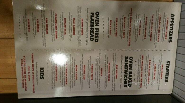 Mission Pizza - Avila Beach, CA menu_pic