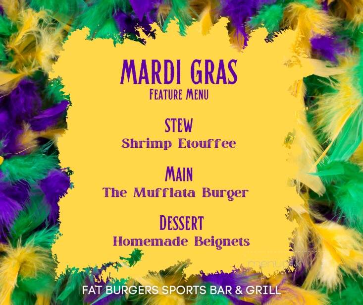 Fat Burgers - Sneads Ferry, NC menu_pic