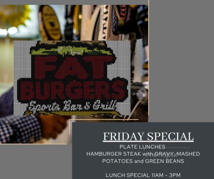 Fat Burgers - Sneads Ferry, NC menu_pic