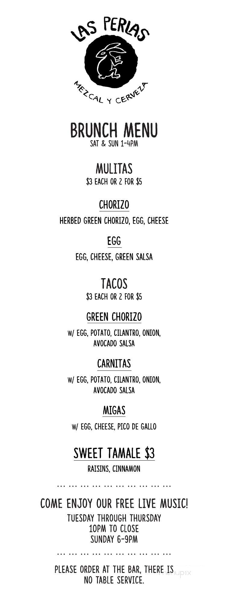 Las Perlas - Los Angeles, CA menu_pic