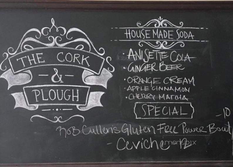 Cork & Plough - King City, CA menu_pic