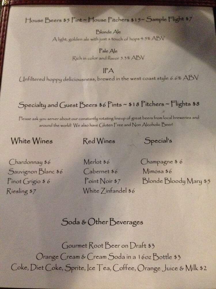 Cool Beerwerks - Cool, CA menu_pic