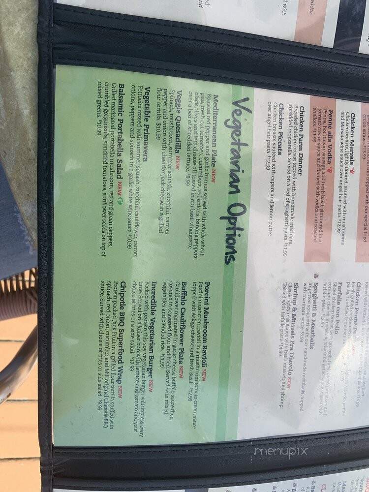 The Mill at 185 - West Boylston, MA menu_pic