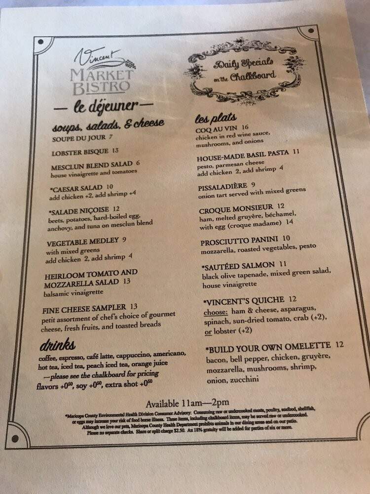 Vincent's Market Bistro - Phoenix, AZ