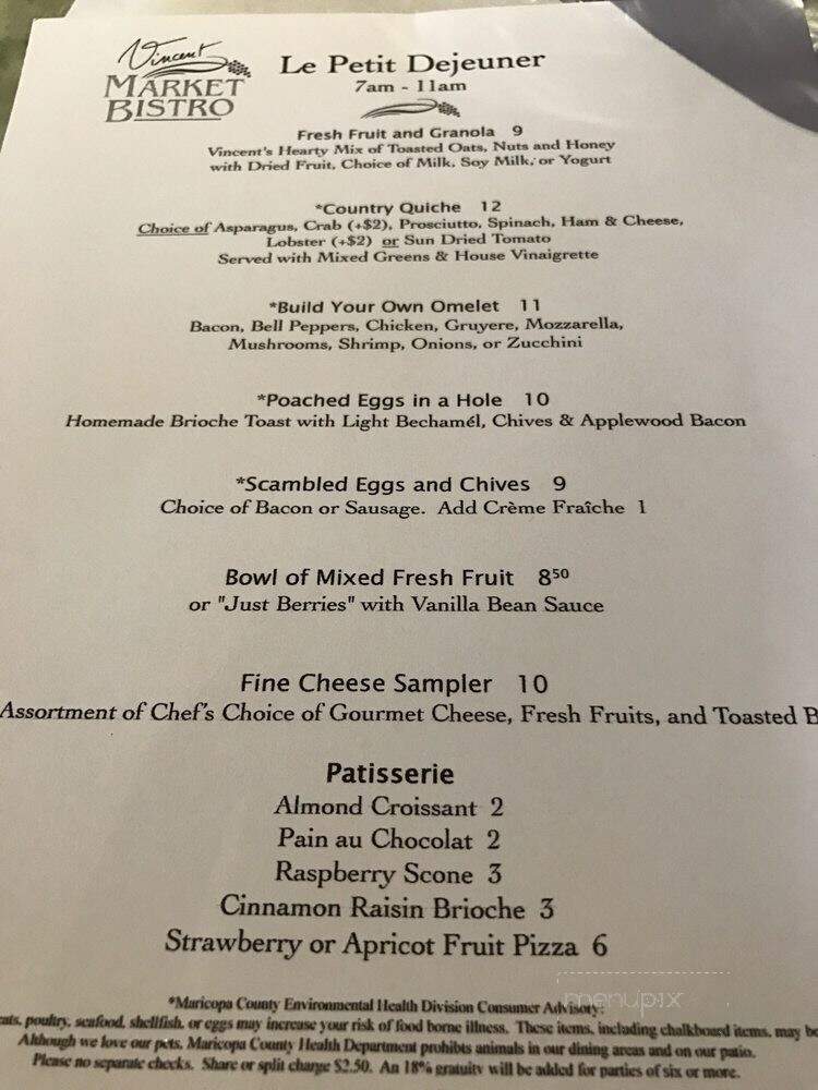 Vincent's Market Bistro - Phoenix, AZ