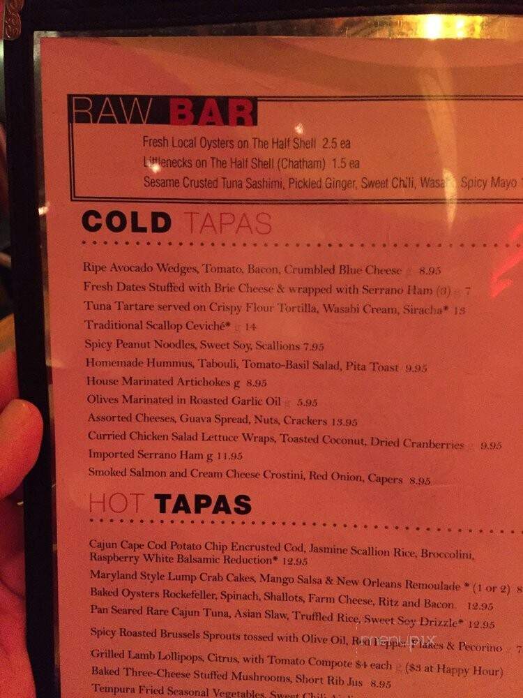 Embargo - Hyannis, MA menu_pic