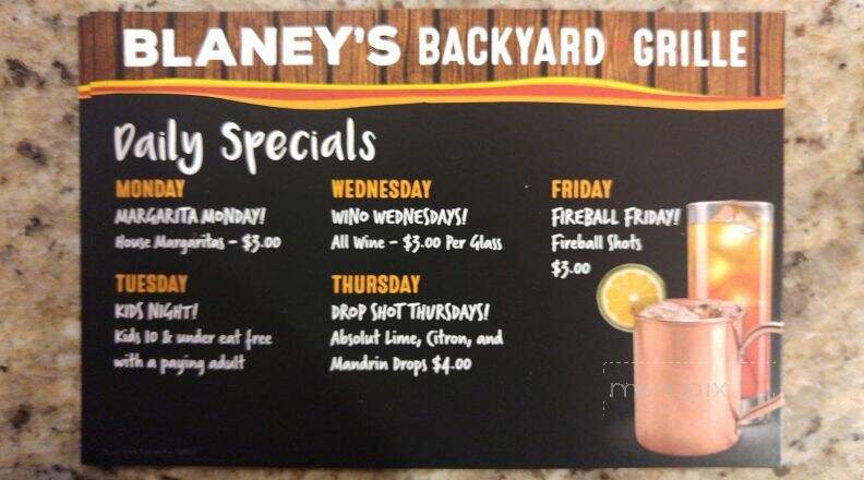 Blaney Wings Ale - Elgin, SC menu_pic