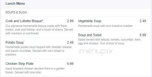 Gatehouse Restaurant - Pickens, SC menu_pic