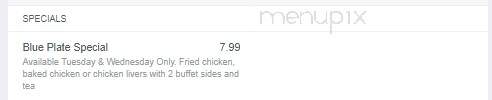 Gatehouse Restaurant - Pickens, SC menu_pic