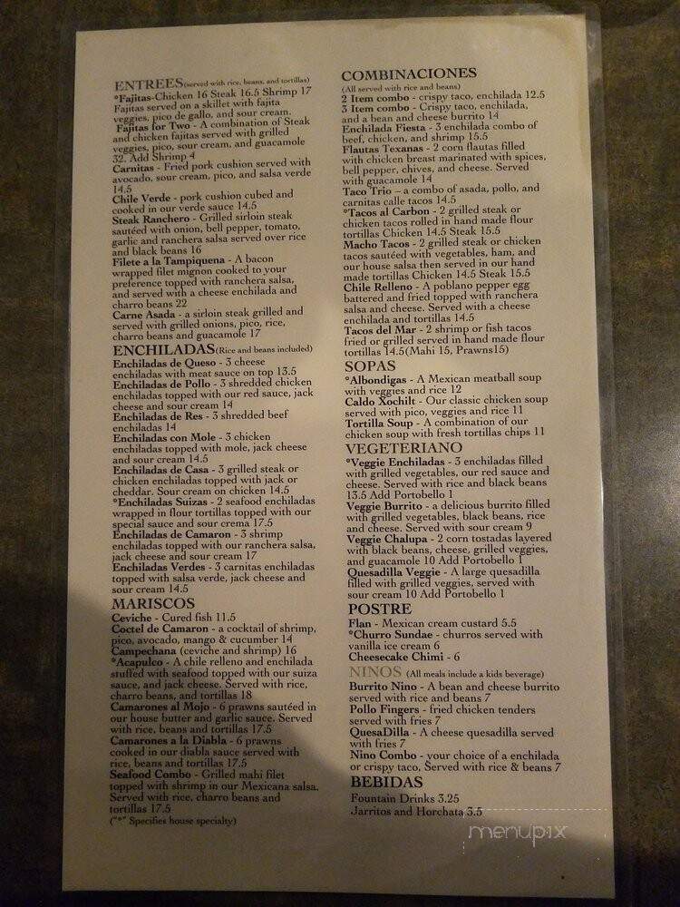 Papi's Mex Grill - Fresno, CA menu_pic