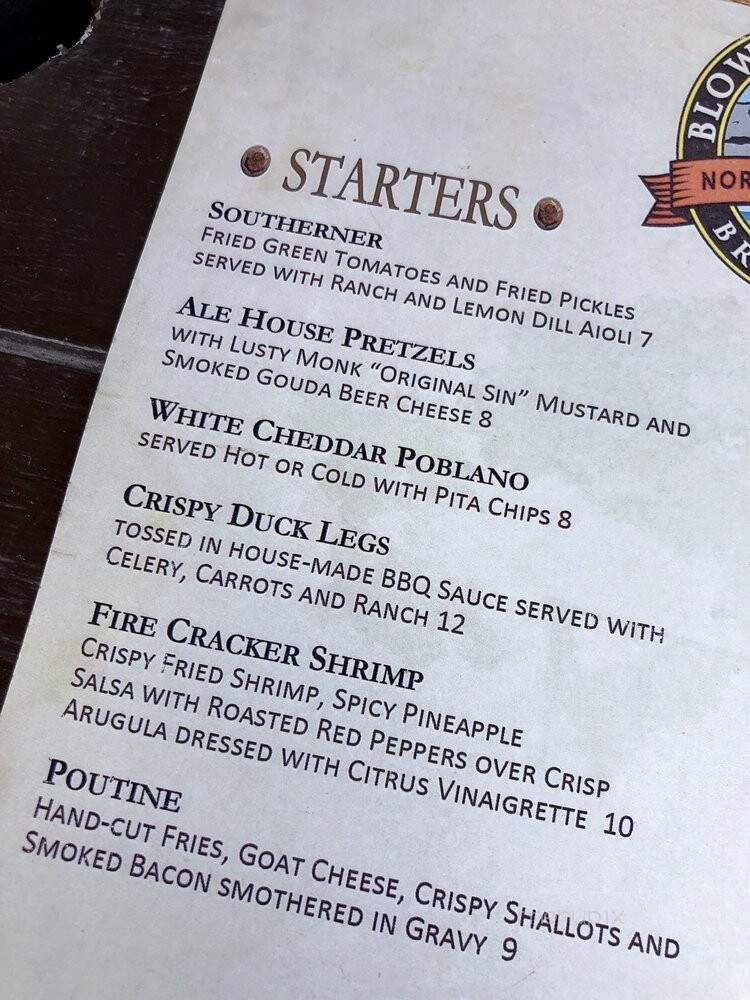 Blowing Rock Brewing Co. - Blowing Rock, NC menu_pic