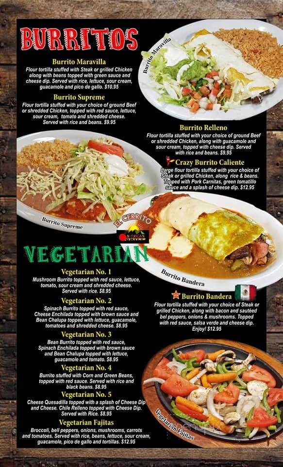 El Cerrito Mexican Grill - Millbrook, AL menu_pic