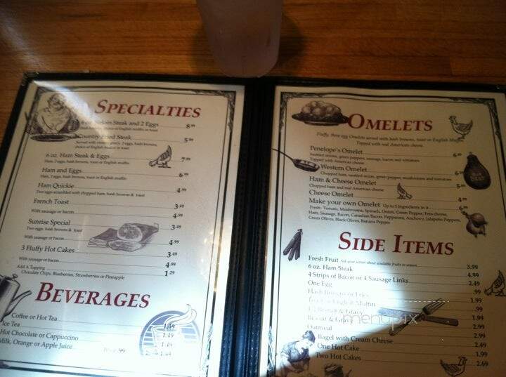 Penelope's Restaurants - Rolla, MO menu_pic