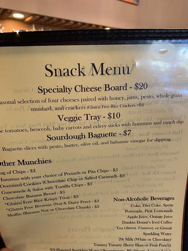Banner Elk Winery & Villa - Banner Elk, NC menu_pic