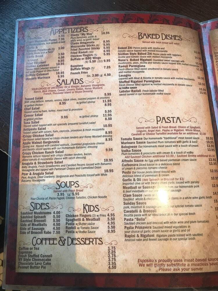 Esposito's Pizza - Matawan, NJ