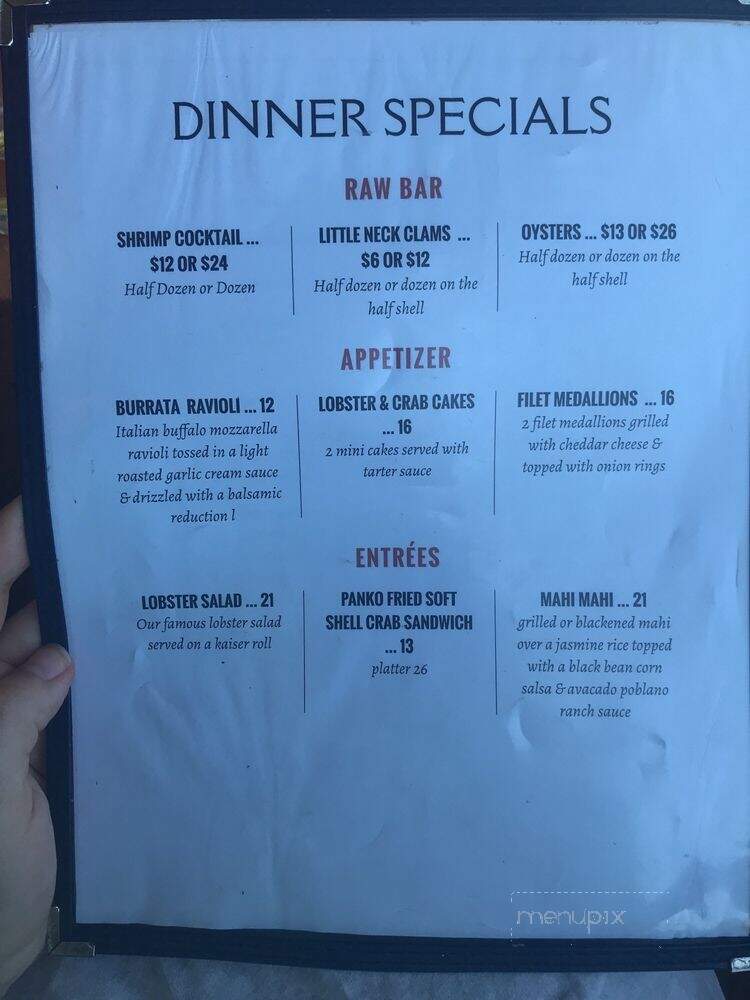 On The Deck Restaurant and Bar - Atlantic Highlands, NJ menu_pic