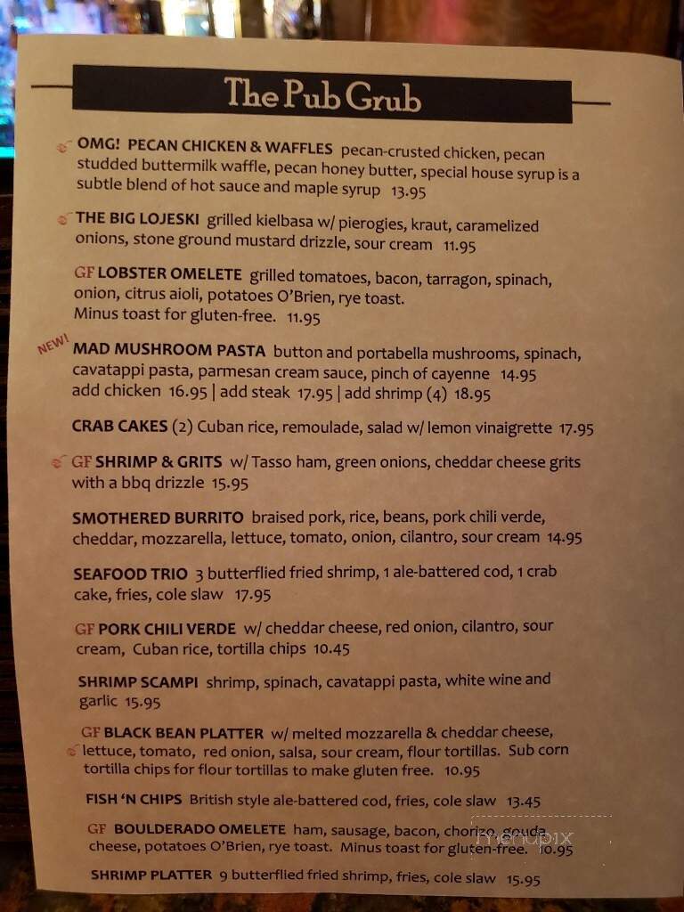 Cherry Street Pub - Lancaster, OH menu_pic