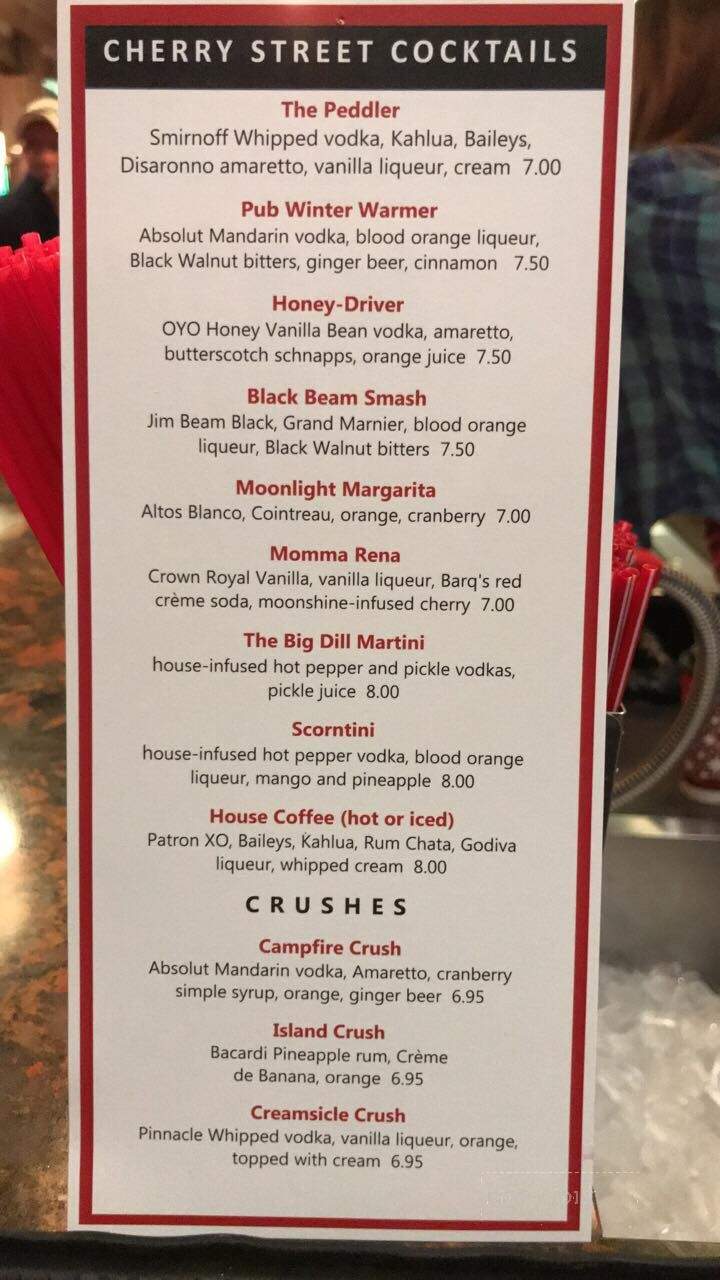 Cherry Street Pub - Lancaster, OH menu_pic
