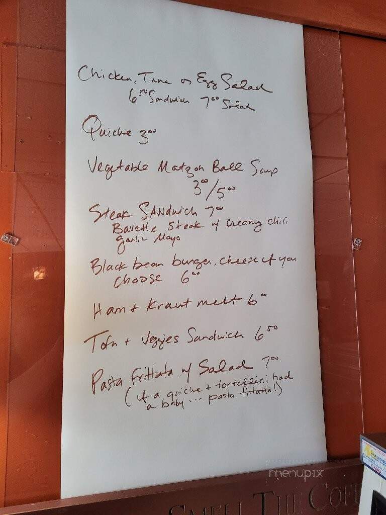 Becca's Backwoods Bean Coffee Shop - Sparta, NC menu_pic