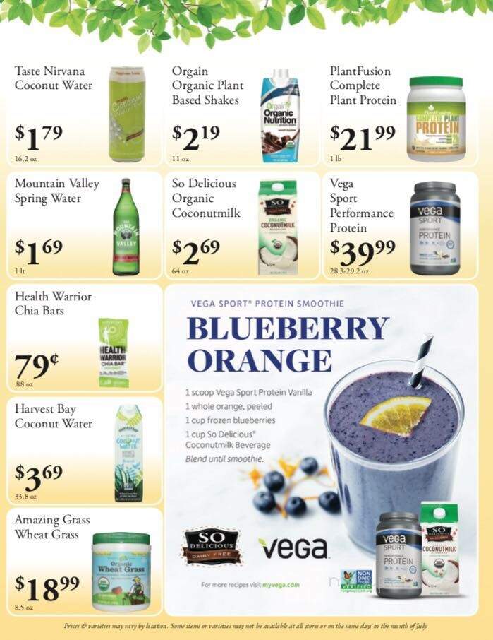 Cornucopia Natural Foods - Sayville, NY menu_pic