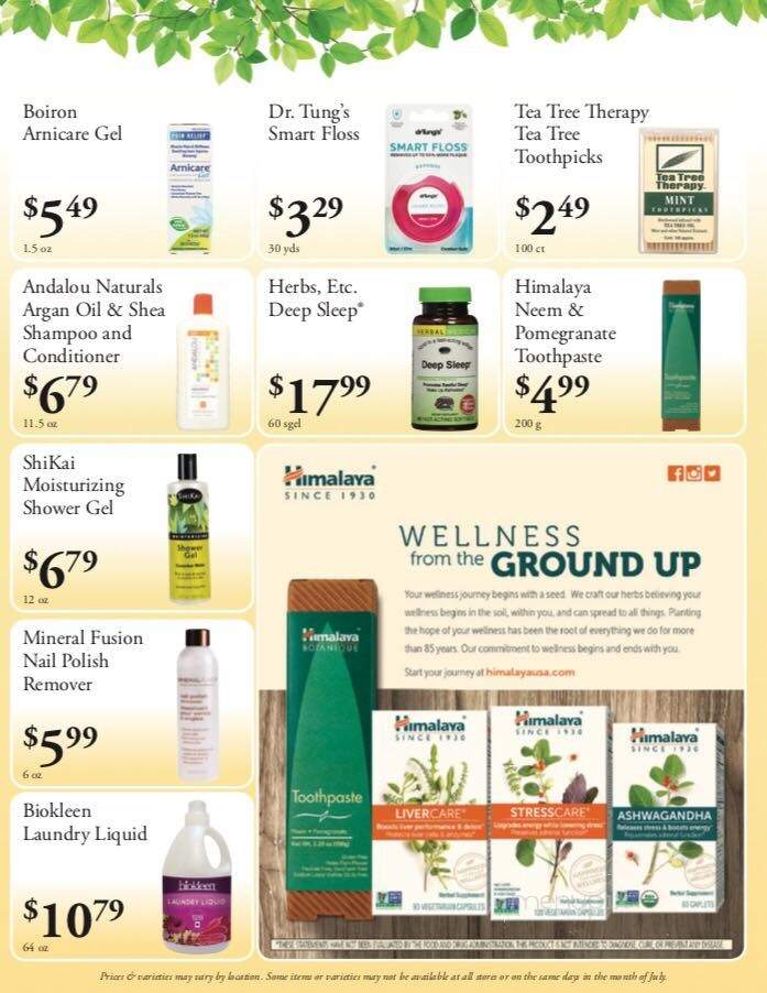 Cornucopia Natural Foods - Sayville, NY menu_pic