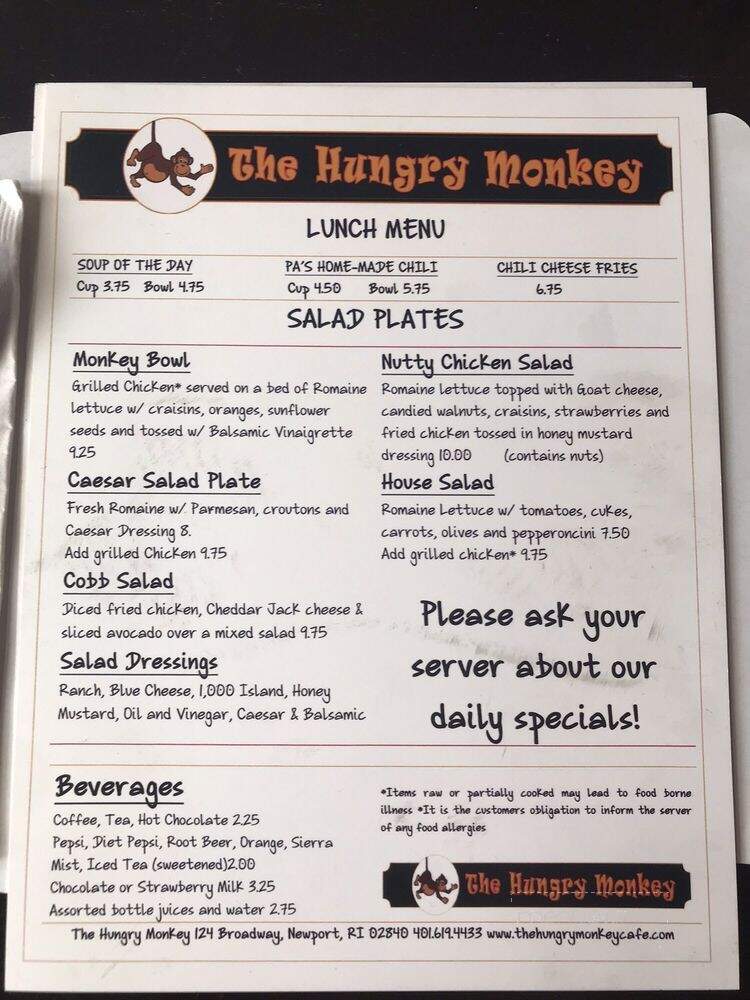 The Hungry Monkey - Newport, RI