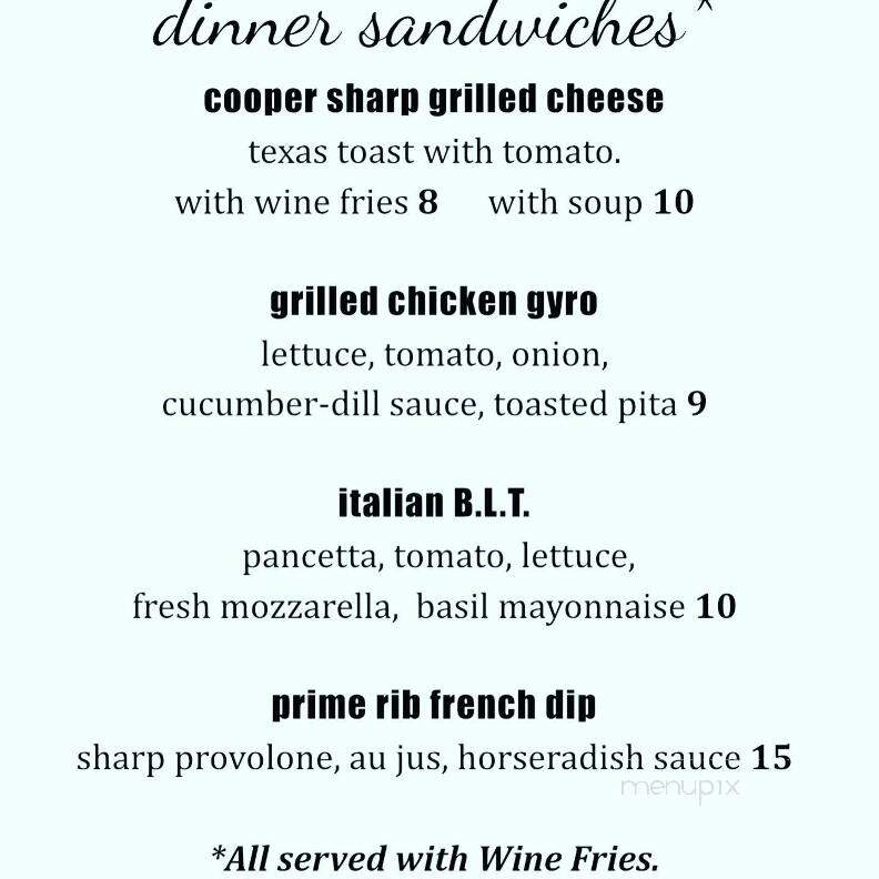 Annata Wine Bar - Hammonton, NJ menu_pic
