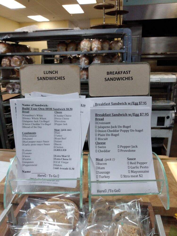 House of Bread - Reno, NV menu_pic