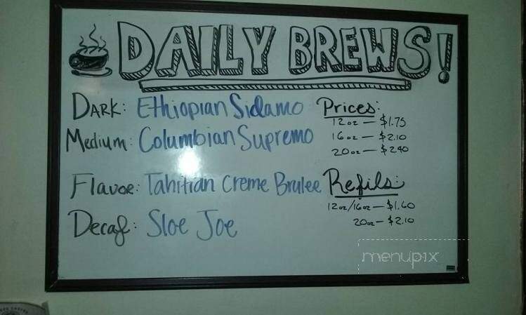 Ecity Java - Anderson, SC menu_pic