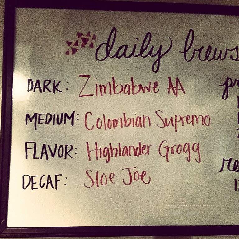 Ecity Java - Anderson, SC menu_pic