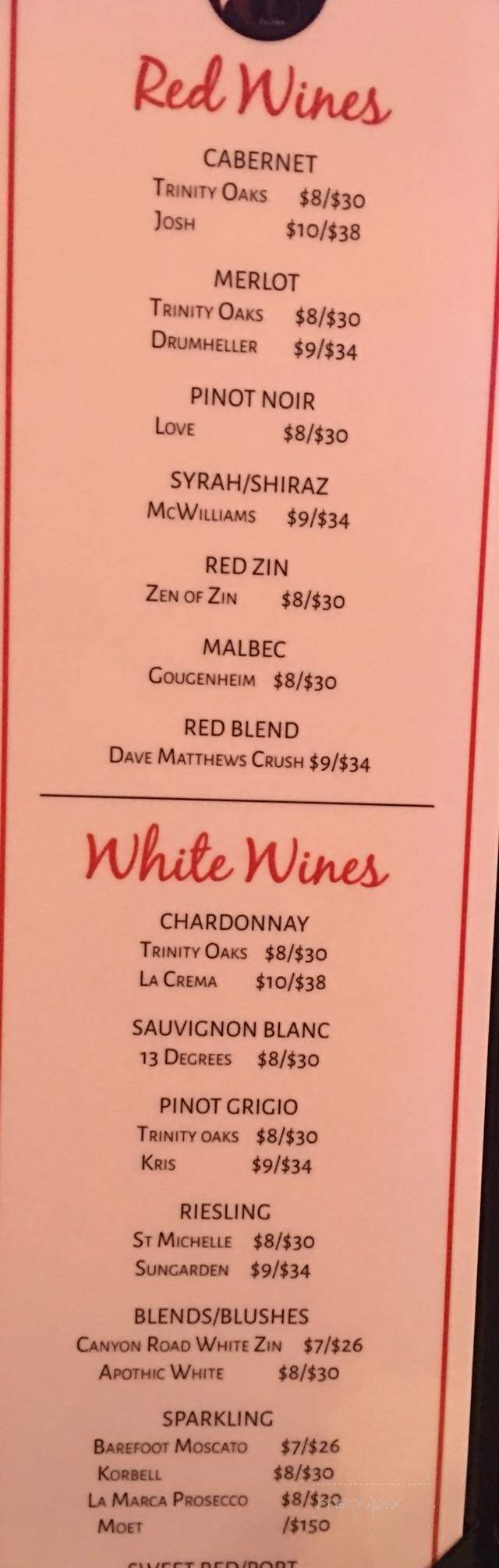 Edward's Steakhouse - Clarksville, TN menu_pic