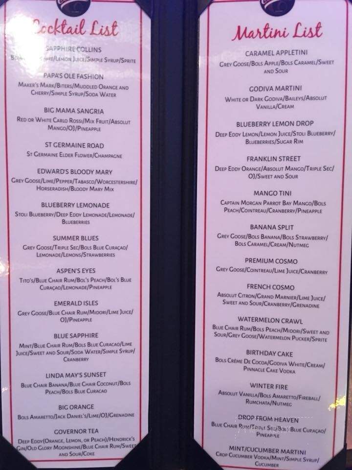 Edward's Steakhouse - Clarksville, TN menu_pic