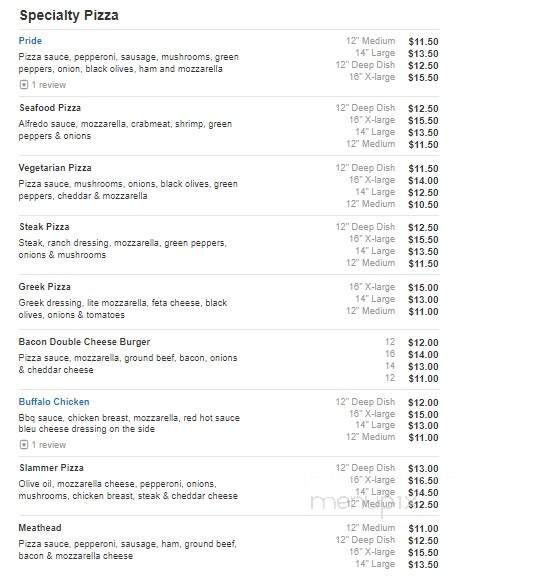 Samuel Mancinos Italian Eatery - Gobles, MI menu_pic