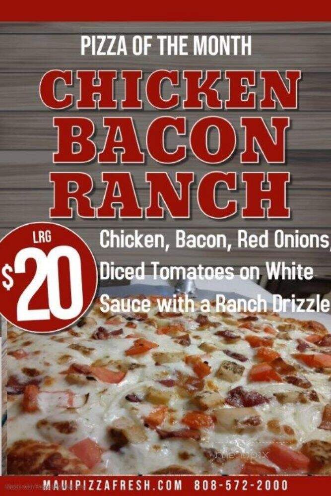 Pizza Fresh - Makawao, HI menu_pic