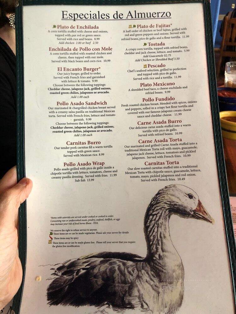 El Encanto Mexican Cafe - Cave Creek, AZ menu_pic