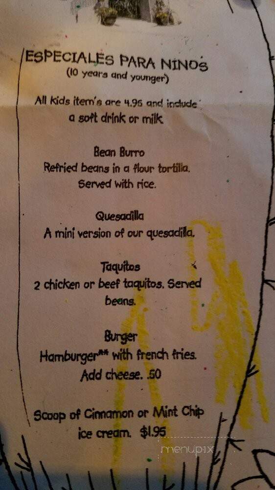 El Encanto Mexican Cafe - Cave Creek, AZ menu_pic