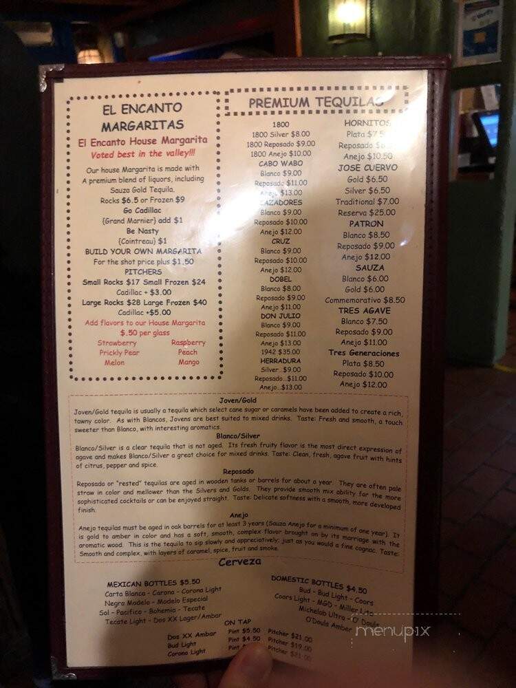 El Encanto Mexican Cafe - Cave Creek, AZ menu_pic
