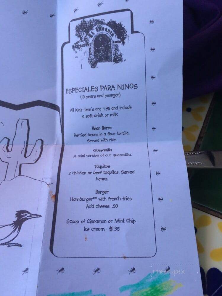 El Encanto Mexican Cafe - Cave Creek, AZ menu_pic