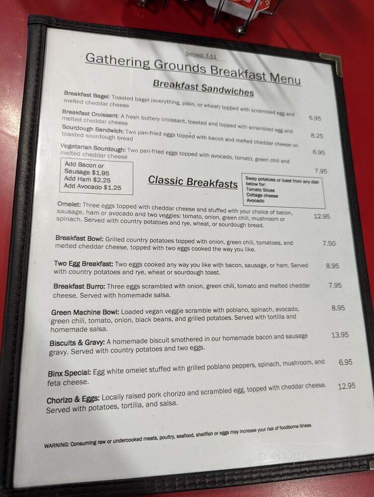 Gathering Grounds - Patagonia, AZ menu_pic
